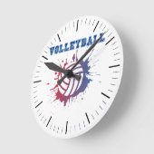 Volleyball 20,3 cm Runde Acrylwand Uhr (Winkel)
