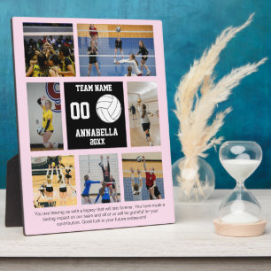 Volleyball 7 Foto-Collage Spieler Teamname Fotoplatte