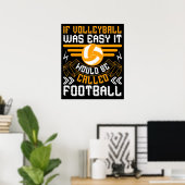 Volleyball - A Good Setter Like A Waiter Poster (Heimbüro)