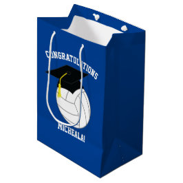 Volleyball Abschluss Blue Mittlere Geschenktüte