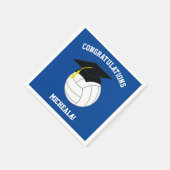 Volleyball Abschluss Blue Serviette (Ecke)