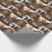 Volleyball Abschluss Brown Geschenkpapier (Ecke)