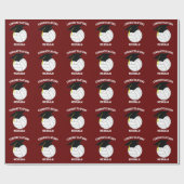Volleyball Abschluss Sportmaroon Geschenkpapier (Flach)