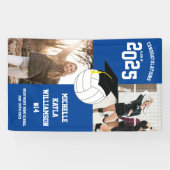 Volleyball Abschluss Sports Blue Banner (Horizontal)