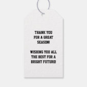 Volleyball Abschluss Sports Blue Geschenkanhänger (Rückseite)