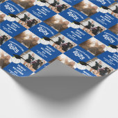 Volleyball Abschluss Sports Blue Geschenkpapier (Ecke)