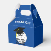 Volleyball Abschluss Sports Blue Geschenkschachtel (Rückseite)
