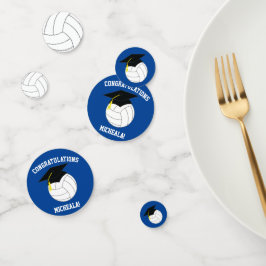 Volleyball Abschluss Sports Blue Konfetti