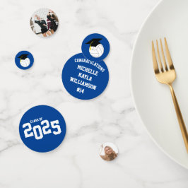 Volleyball Abschluss Sports Blue Konfetti