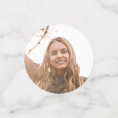 Volleyball Abschluss Sports Blue Konfetti (Klein Vorderseite)