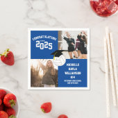 Volleyball Abschluss Sports Blue Serviette (Beispiel)