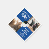 Volleyball Abschluss Sports Blue Serviette (Ecke)