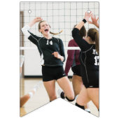 Volleyball Abschluss Sports Brown Wimpelkette (Zweite Fahne)