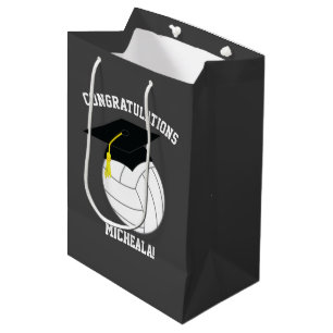 Volleyball Abschluss Sports Gray Mittlere Geschenktüte