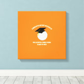 Volleyball Abschluss Sports Orange Leinwanddruck (Insitu (Holzboden))