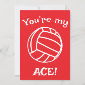 Volleyball Ace Kinder Klassenzimmer Valentinstag Feiertagskarte (Vorderseite)