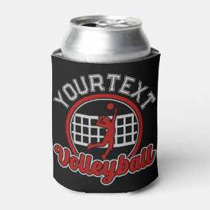 Volleyball ADD NAME Spike Ball Angriff Team Sport Dosenkühler