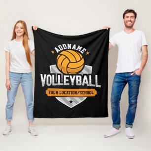 Volleyball ADD TEXT School Varsity Team Player Fleecedecke