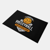 Volleyball ADD TEXT School Varsity Team Player Fußmatte (Schrägansicht)