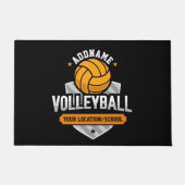 Volleyball ADD TEXT School Varsity Team Player Fußmatte (Vorderseite)