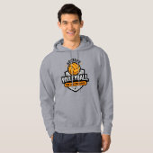 Volleyball ADD TEXT School Varsity Team Player Hoodie (Vorne ganz)
