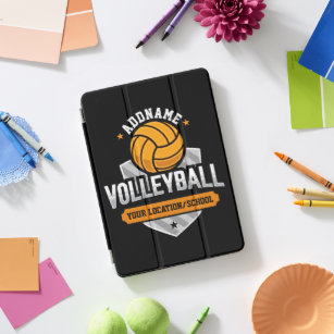 Volleyball ADD TEXT School Varsity Team Player iPad Pro Cover