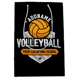 Volleyball ADD TEXT School Varsity Team Player Mittlere Geschenktüte