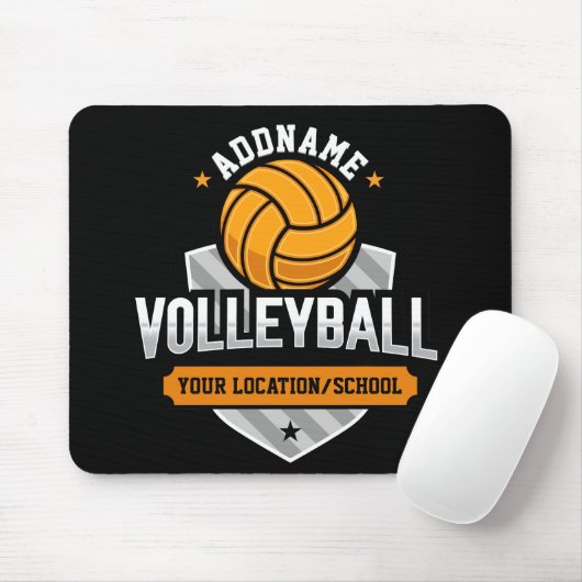 Volleyball ADD TEXT School Varsity Team Player Mousepad (Mit Mouse)