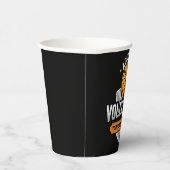 Volleyball ADD TEXT School Varsity Team Player Pappbecher (Rechts)