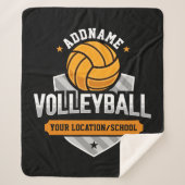 Volleyball ADD TEXT School Varsity Team Player Sherpadecke (Vorderseite)