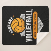 Volleyball ADD TEXT School Varsity Team Player Sherpadecke (Vorderseite (Horizontal))