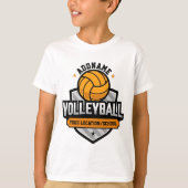Volleyball ADD TEXT School Varsity Team Player T-Shirt (Vorderseite)