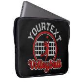 Volleyball ADNAME Spike Ball Attack Team Spieler Laptopschutzhülle (Vorne Rechts)