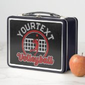 Volleyball ADNAME Spike Ball Attack Team Spieler Metall Brotdose (Beispiel)