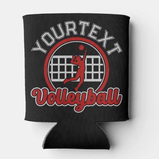 Volleyball ADNAME Spike Ball Attack Team Sport Dosenkühler (Rückseite)