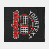 Volleyball ADNAME Spike Ball Attack Team Sport Fleecedecke (Vorderseite (Horizontal))