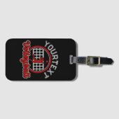 Volleyball ADNAME Spike Ball Attack Team Sport Gepäckanhänger (Vorderseite (Horizontal))