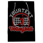 Volleyball ADNAME Spike Ball Attack Team Sport Mittlere Geschenktüte (Vorderseite)