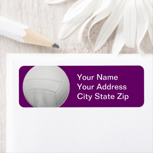 Volleyball-Adressenmarken (Insitu)