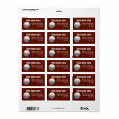 Volleyball-Adressenmarken Adressaufkleber (Vorne)