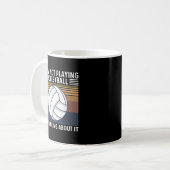 Volleyball-Angebot für einen Volleyball-Spieler Kaffeetasse (Vorderseite Links)