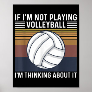 Volleyball-Angebot für einen Volleyball-Spieler Poster