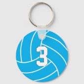 Volleyball Anpassbare Farbe und Jersey-Nummer Schlüsselanhänger (Vorderseite)