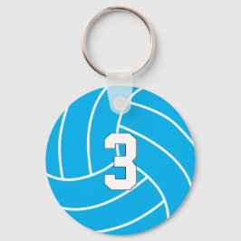 Volleyball Anpassbare Farbe und Jersey-Nummer Schlüsselanhänger
