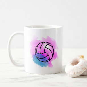 Volleyball-Aquarell Kaffeetasse