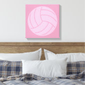 Volleyball Art Pink oder CUSTOM FARBE Leinwanddruck (Insitu (Schlafzimmer))