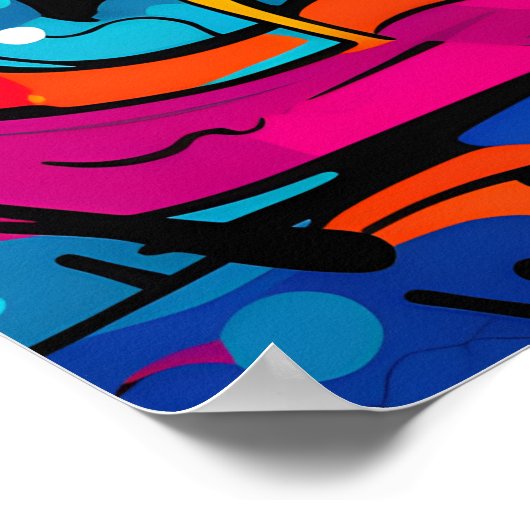 Volleyball Art Poster (Ecke)