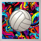 Volleyball Art Poster (Vorne)