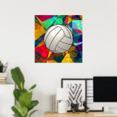 Volleyball Art Poster (Heimbüro)