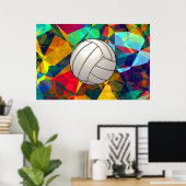 Volleyball Art Poster (Heimbüro)